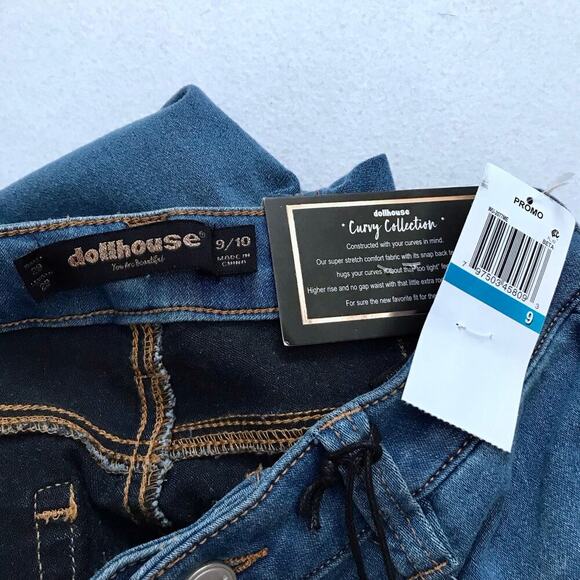 Dollhouse NWT Curvy High Rise Skinny Jeans Juniors/Women 9/10 - Picture 8 of 10